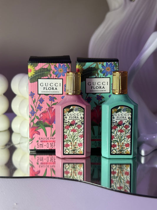 Gucci Flora Mini Perfume Duo Gorgeous Gardenia & Gorgeous Jasmine Eau de Parfum 2x5ml