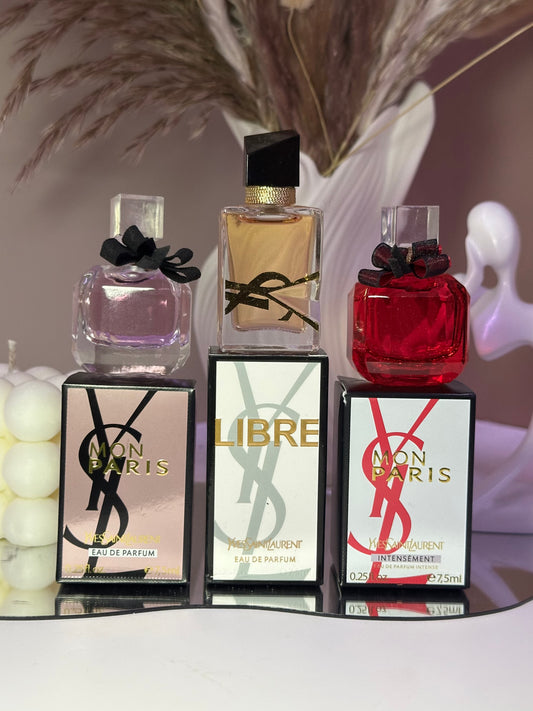 YSL Mini Perfume Trio Libre & Mon Paris Eau de Parfum 3x7.5ml
